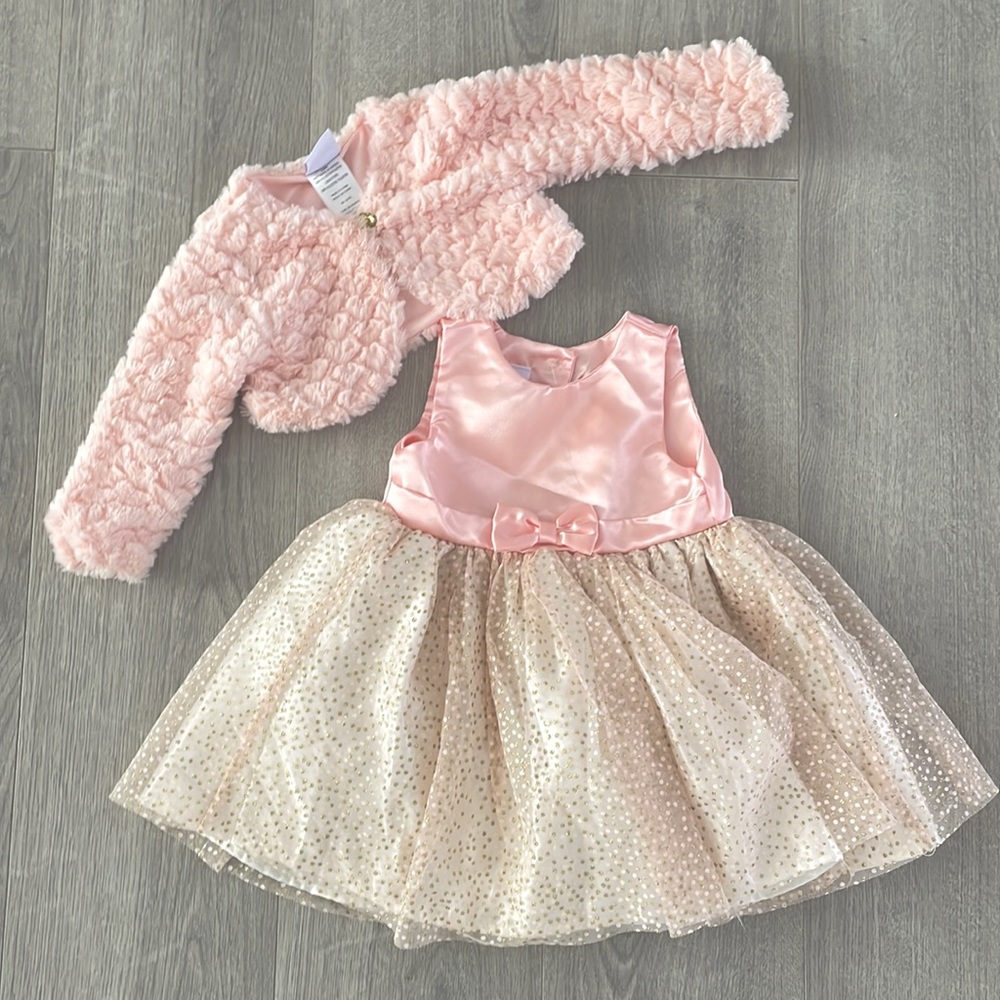 Beautiful pink and gold dress